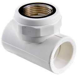 Трійник із внутрішнім різьбленням 20x3/4'x20 ппр/латунь, VALTEC